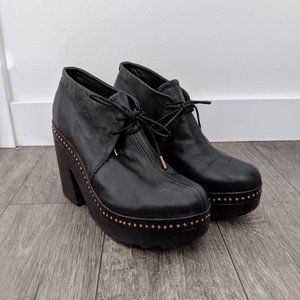 rag & bone - Esme Leather Studded Platform Booties